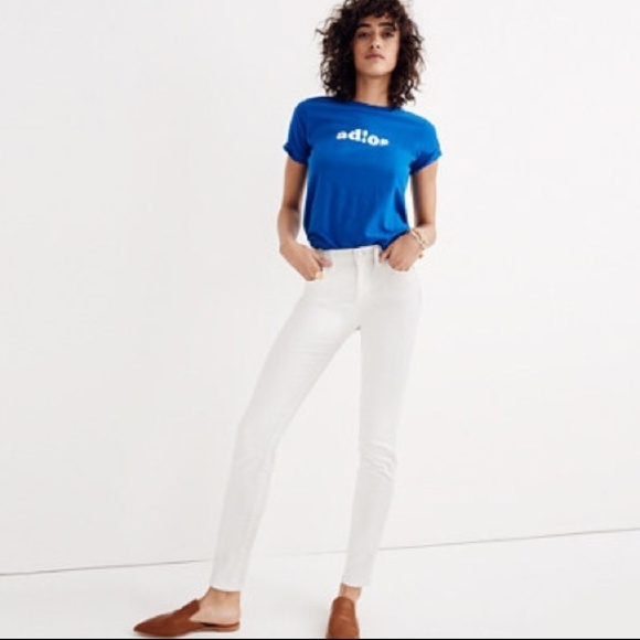 madewell perfect summer jean white